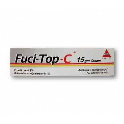 FUCI TOP C CREAM ( BETAMETHASONE + FUCIDIC ACID ) 15 GM